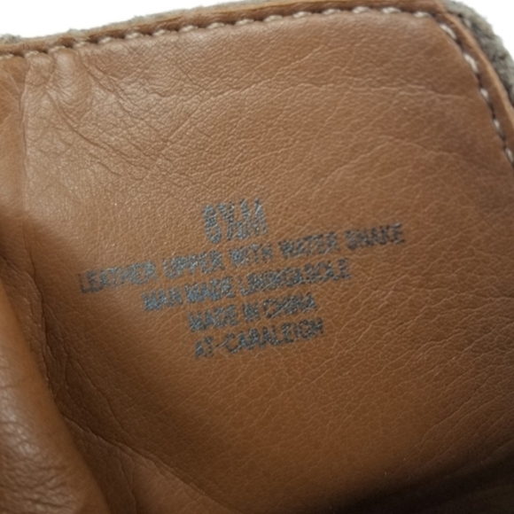 Arturo Chiang Caraleigh Peep Toe Leather Booties Warm Neutral Women's Size 8.5 - Picture 11 of 11